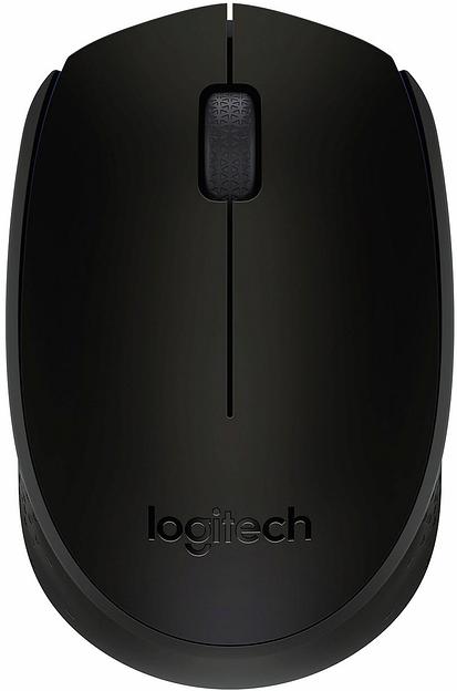 Мышь Logitech B170 черный оптическая (1000dpi) беспроводная USB для ноутбука (2but) фото 1