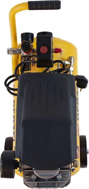 Компрессор поршневой Denzel DLC1300/24 безмасляный 206л/мин 24л 1300Вт желтый/черный фото 6