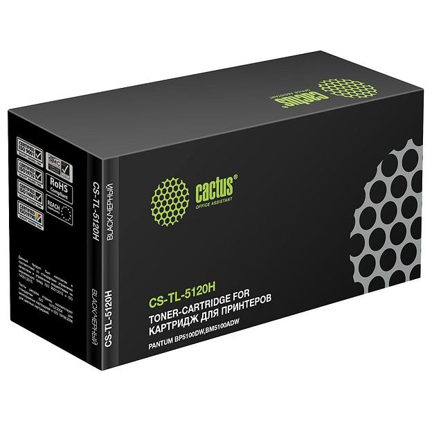 Картридж лазерный Cactus CS-TL-5120H TL-5120H/TL-5120HP black ((6000стр.) для Pantum BM5100ADN/BM510) (CS-TL-5120H) фото 1