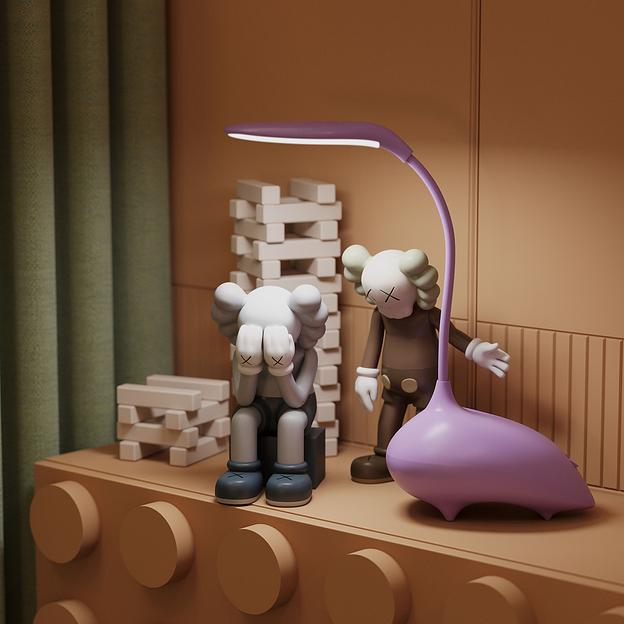 Светильник Gauss Qplus GTL701 (GT7014) настольный LED розовый 6Вт фото 4