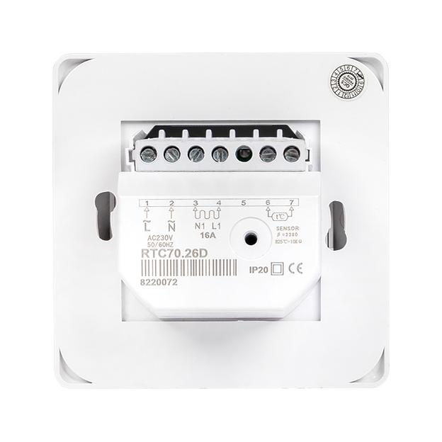 Термостат механический MTT-2 (OTN-1991; RTC 70.26; MST-1; R70XT; MT-26; M5.713) 16А 3.6кВт для теплых полов датчик пола бел. Basic EKF mtt-2 фото 3