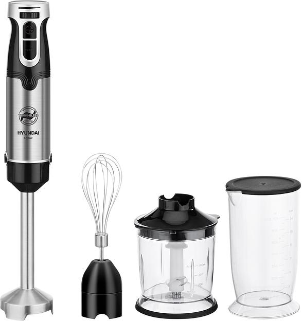 Блендер погружной Hyundai HYB-H3935 1200Вт черный/серебристый фото 1