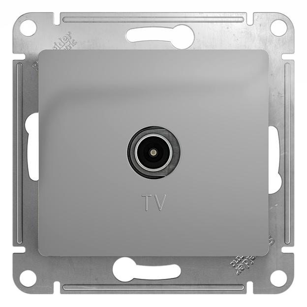 Systeme electric GSL000393 GLOSSA TV АНТЕННА коннектор, механизм, АЛЮМИНИЙ фото 2