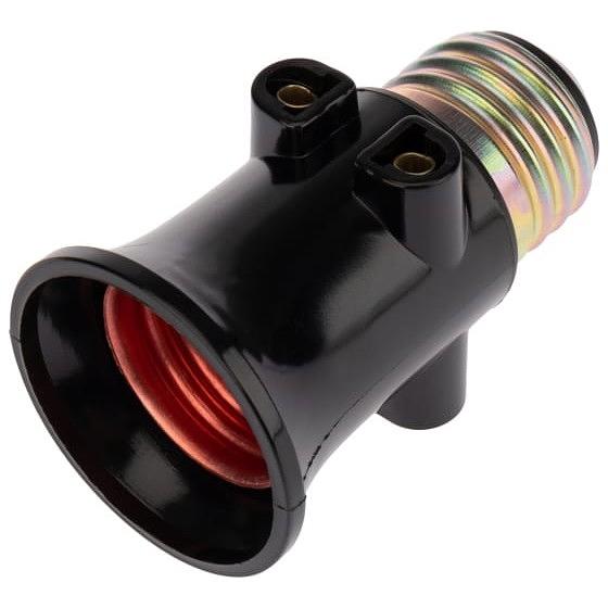 REXANT 11-8855 Патрон-розетка карболитовый Е27 черный, с этикеткой, фото 1