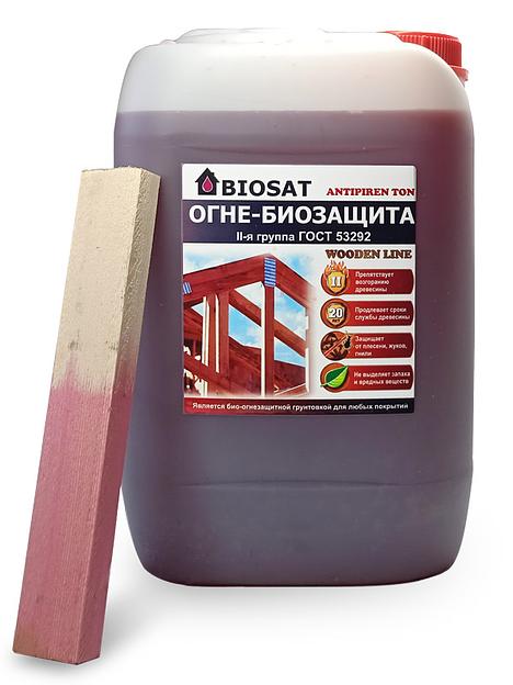 Огнебиозащита BIOSAT ANTIPIREN TON фото 1