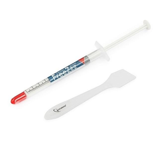 Термо паста Gembird FreeZzz GF-01-1.5 для радиаторов, 1,5гр, шприц фото 1