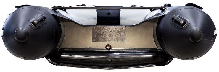 Лодка Ривьера 3600 килевое надувное дно, 3600*1800*480, цвет: серый-черный фото 7