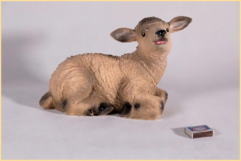 Садовая фигурка из гипса Все в сад «Барашек коричневый» 25×15×33 см фото 2