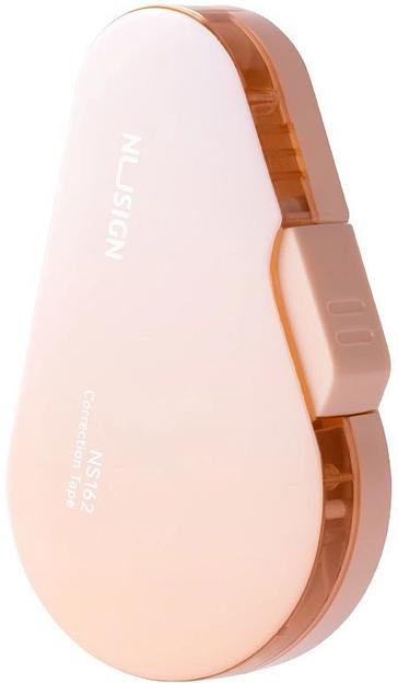 Лента коррект. Deli Nusign NS162PINK 12мх5мм розовый корпус белый фото 1