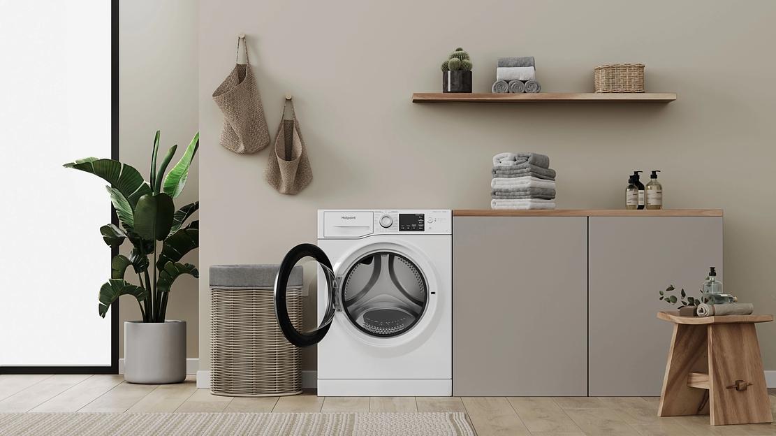 Стиральная машина Hotpoint NSB 7239 W VE RU класс: A загр.фронтальная макс.:7кг белый инвертер фото 10