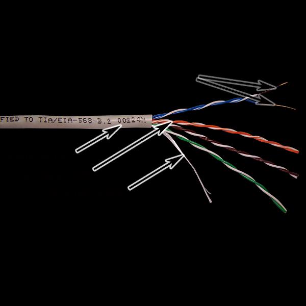 Кабель TWT UTP, серии XS, 4 пары, Кат.5e, PVC, серый, 100 метров (TWT-5EUTP-XS/100) фото 1