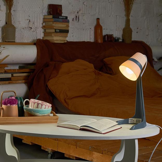 Светильник настольный 40W E14 Механический выключатель Черный с кремовым ULO-K22 D/E14/A BLACK/CREAM фото 3