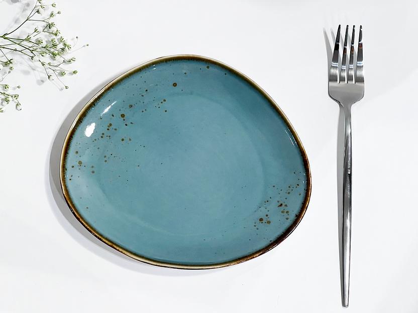 Блюдо фарфоровое Safari Shop 18.2 см «Blue collection» NGD007-1, опт фото 1