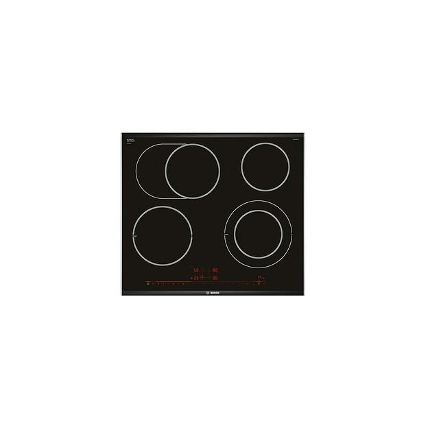 Электрическая варочная поверхность Bosch PKN675DP1D, конфорок: 4 шт., стеклокерамика, независимая, черный фото 1