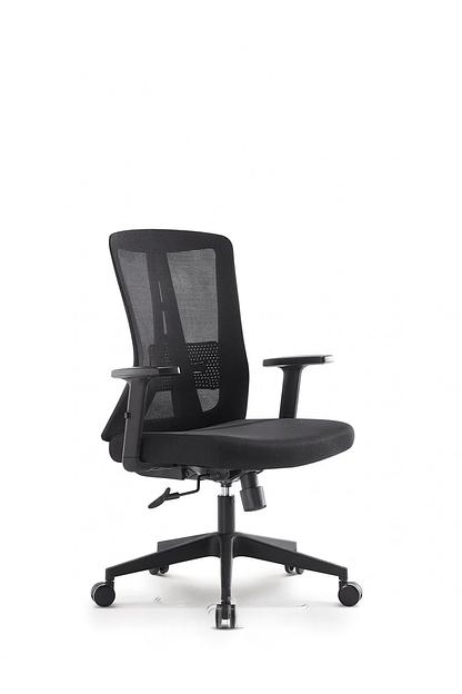 Кресло офисное на колёсах (чёрное), под заказ фото 1