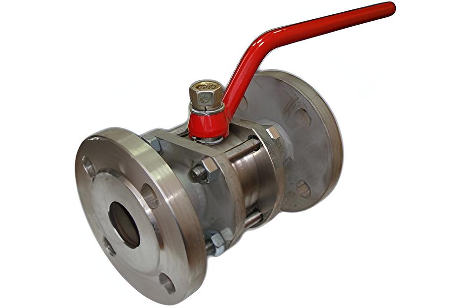 Кран шаровой нержавеющий фланцевый с обогревом фото 1