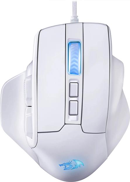 Мышь проводная REDRAGON Bullseye белый, 12400 dpi, USB, кнопки - 8 фото 1