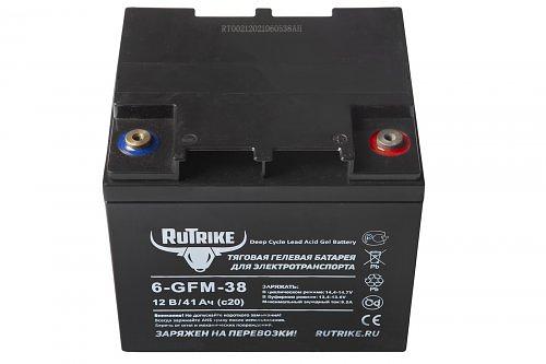 Тяговый аккумулятор RuTrike 6-GFM-38 (12V41A/H C20) фото 2