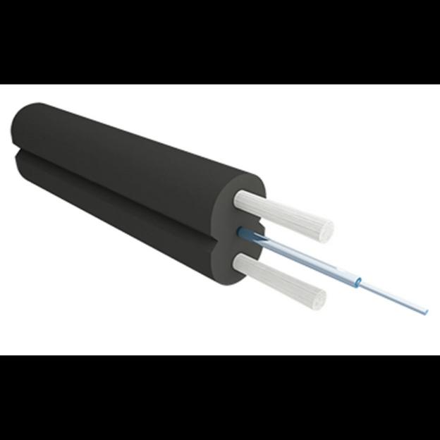 Кабель оптический 1F: G657A1, 0.50mm GFRP*2, 2.00*3.00mm New LSZH Material in Black фото 1