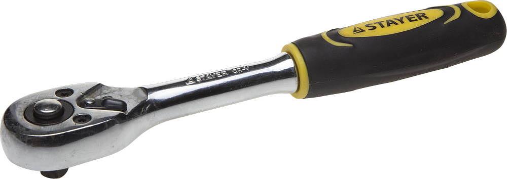 STAYER 1/4″, 45 зубцов, трещотка для торцовых головок, Professional (27786-1/4) фото 1