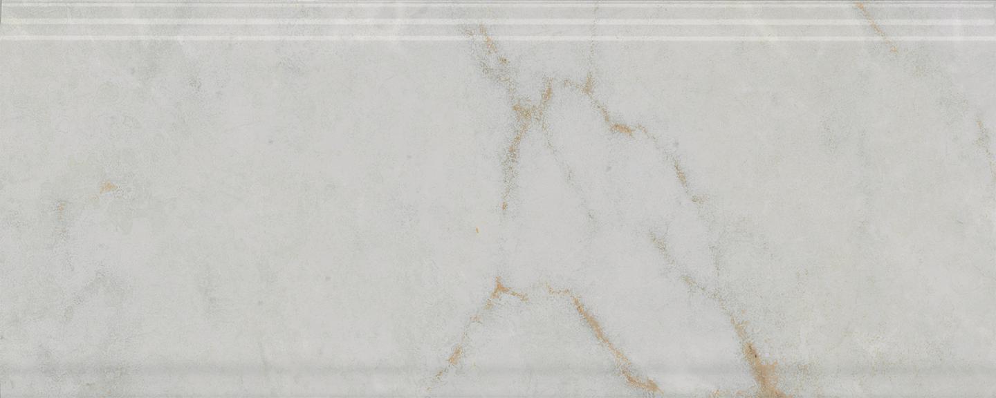 Бордюр Kerama Marazzi Серенада белый глянцевый обрезной 120x300 фото 1