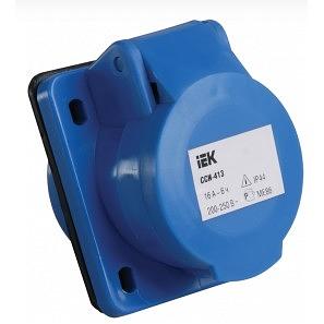 Iek PSR41-016-3 Розетка 413 скрытая 2Р+Е 16А 220В IP44 ИЭК фото 1