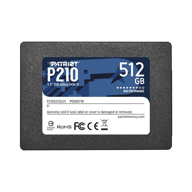 Твердотельный накопитель SSD Patriot P210 512GB SATA P210S512G25 фото 1