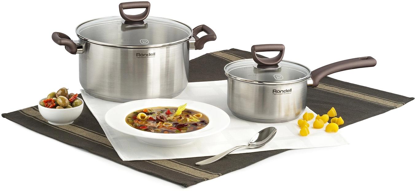 Ковш Rondell Fest RDS-1319 0.9л. d=14см (с крышкой) стальной фото 7