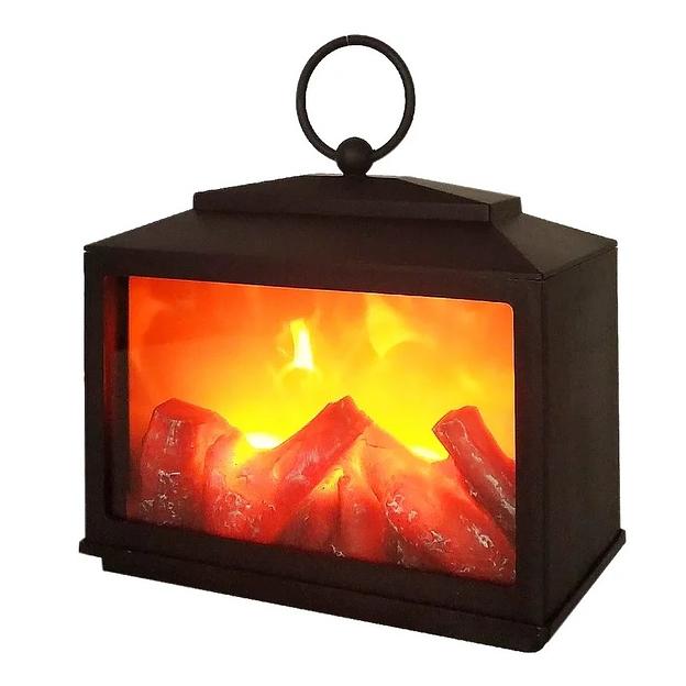 Neon-night 511-033 Декоративный камин "Сканди" с эффектом живого огня 18х9х16 см, батарейки 3хС (не в комплекте) фото 1