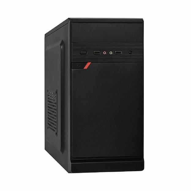 Корпус Minitower ExeGate BAA-106-AA500 (mATX, БП AA500 с вент. 8см, 2*USB, аудио, черный) фото 1