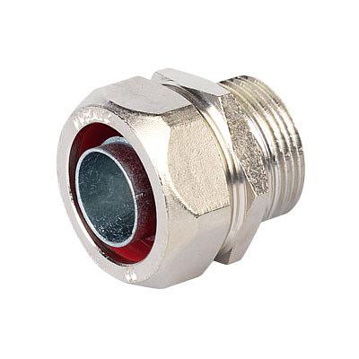 Муфта металлорукав-коробка DN 26,М25х1,5 наружная резьба фото 1