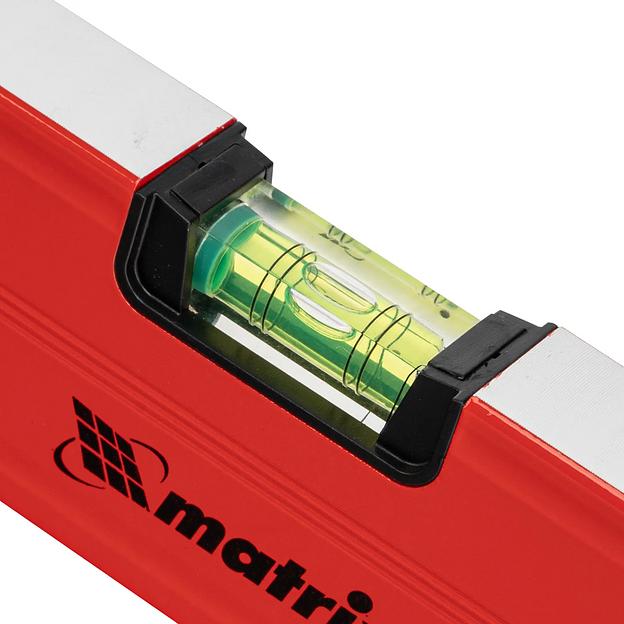 Уровень алюминиевый магнитный, 600 мм, фрезерованный, 3 глазка (1 зеркальный), усиленный фото 3