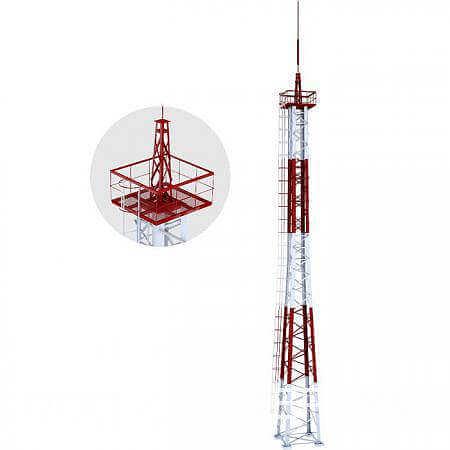 Прожекторные мачты и молниеотводы ПМС/ПМЖ по серии 3.407.9-172 фото 1