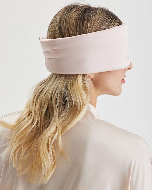 Шёлковая маска для сна Deep Sleep «Sunset Pink» ОПТ фото 7