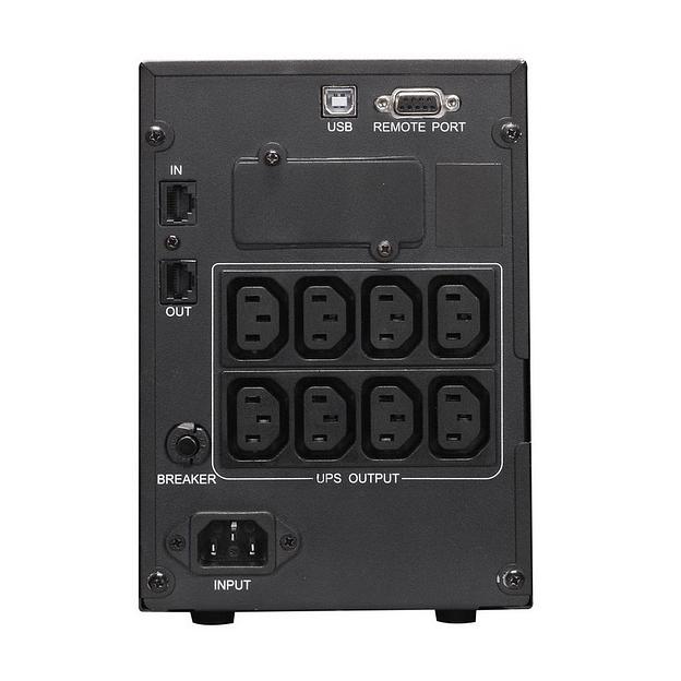 Источник бесперебойного питания Powercom Smart King Pro+ SPT-1000 LCD 800Вт 1000ВА черный Powercom Smart King Pro+ SPT-1000 (SPT-1000-II LCD) фото 2