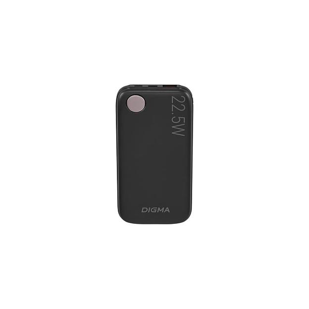Внешний аккумулятор (Power Bank) Digma DGPF10B, 10000мAч, черный [dgpf10b22pbk] фото 1