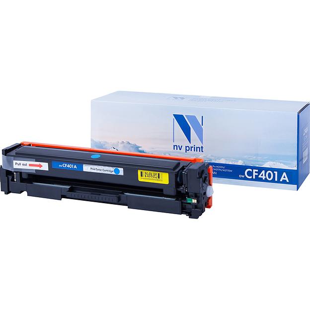 NV Print CF401A Картридж для HP Laser Jet Pro M252, MFP M277 CYAN 1400к. фото 1