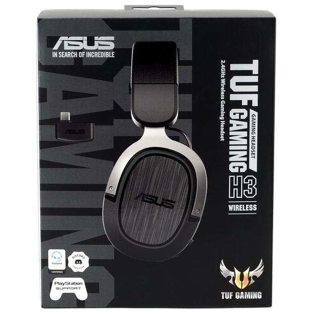 TUF GAMING H3 WIRELESS Headset w/ Mic Wireless (2.4/USB) 346g 20-20000Hz 50mm Drivers RTL (784689) фото 3