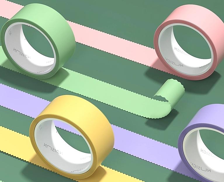 Клейкая лента декоративная односторонняя Deli Nusign NS104 ассорти фигурная шир.18мм дл.6м (упак.:4шт) фото 2