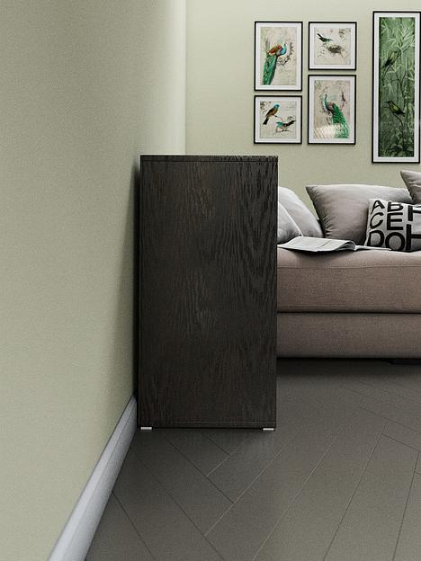 Стеллаж 2×2 4-секционный Wood&Stone «Малави» 320 венге линум 68.8×34.5×69.3 см фото 6