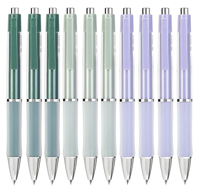 Ручка гелев. Deli Nusign NS645 ассорти черные линия 0.5мм фото 2