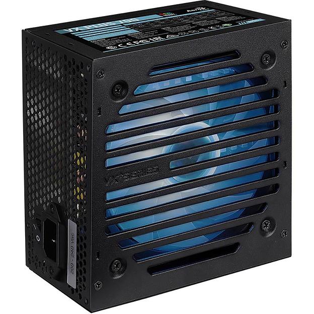 Блок питания Aerocool 700W Retail VX PLUS 700 RGB, ATX v2.3, RGB-подсветка, A.PFC, fan 120mm, 2x PCI-E [6+2-Pin], 6x SATA, 3x MOLEX, 1x FDD (VX PLUS 700 RGB) фото 1