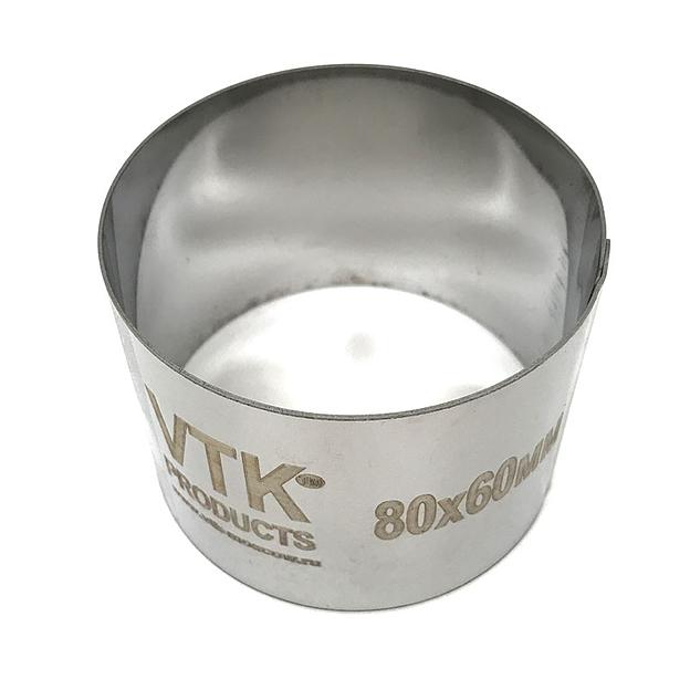 Форма для выпечки и заморозки Кольцо диаметр 80 мм высота 60 мм фото 2