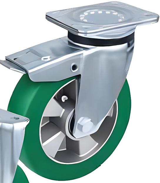 Большегрузные колёса с полиуретановым контактным слоем серия S-APS 160C-FI-T фото 1