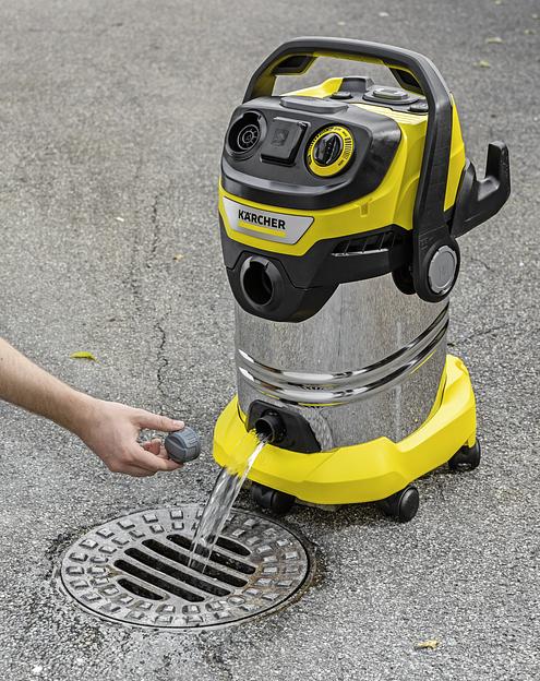 Строительный пылесос Karcher WD 6 P S V-30/6/22/T 1300Вт (уборка: сухая/сбор воды) желтый фото 6