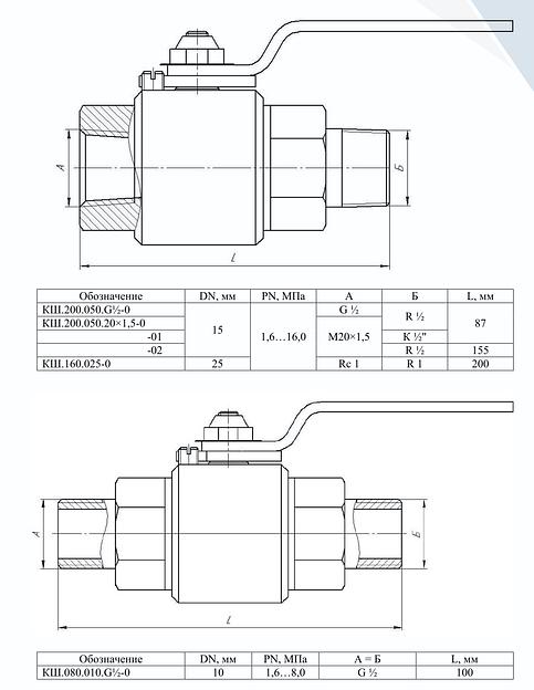 Кран шаровый муфтовый ТУ 26-07-1598-92 фото 4