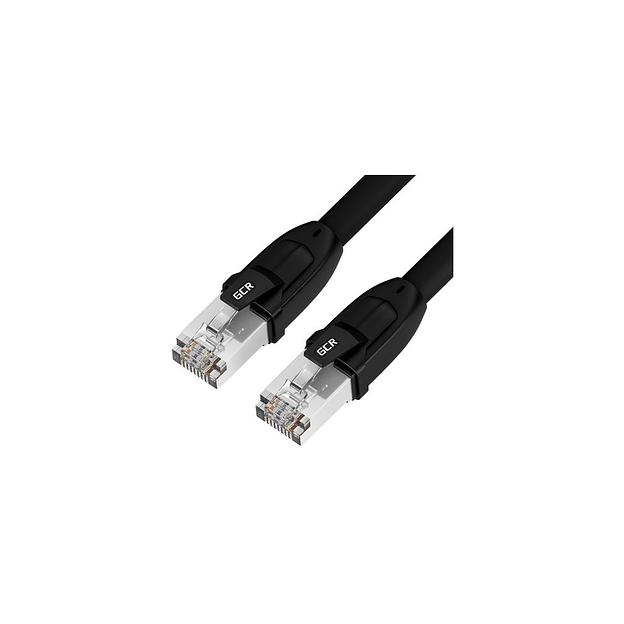 Патч-корд GREENCONNECT GCR-52351 FTP, кат.8, 10м, 26AWG, многожильный, черный фото 1