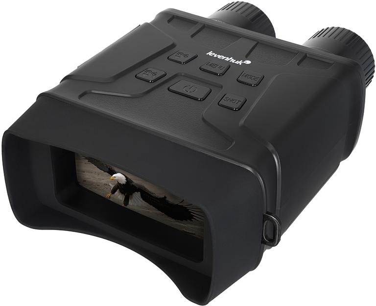 Бинокль Levenhuk 4-9x 24мм Atom Digital DNB100 черный (81701) фото 1