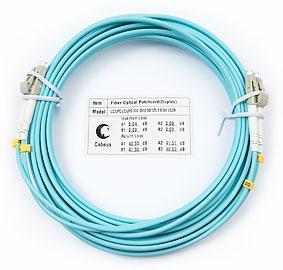 Cabeus FOP-50-LC-LC-5m Шнур оптический duplex LC-LC 50/125 mm OM3 5м LSZH (FOP-50-LC-LC-5m) фото 1