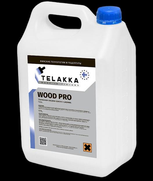 Смывка краски с дерева, масляной, акриловой, эмали усиленная TELAKKA WOOD PRO 5кг фото 1
